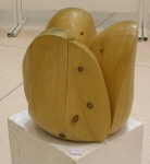Tulipe, sculpture en bois 35 cm x 35 cm x 30 cm