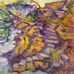 Les escaliers, plage des Bonnettes