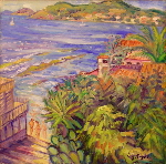 Bord de mer &agrave; Carqueiranne (vue ouest)